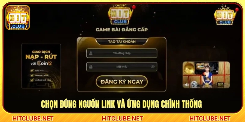 Ưu tiên sử dụng link hợp lệ để tránh rủi ro