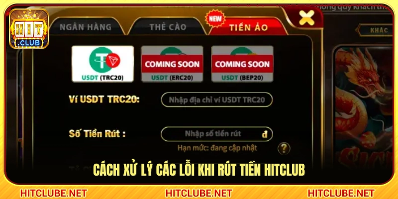 Hướng dẫn khắc phục sự cố rút tiền thường gặp